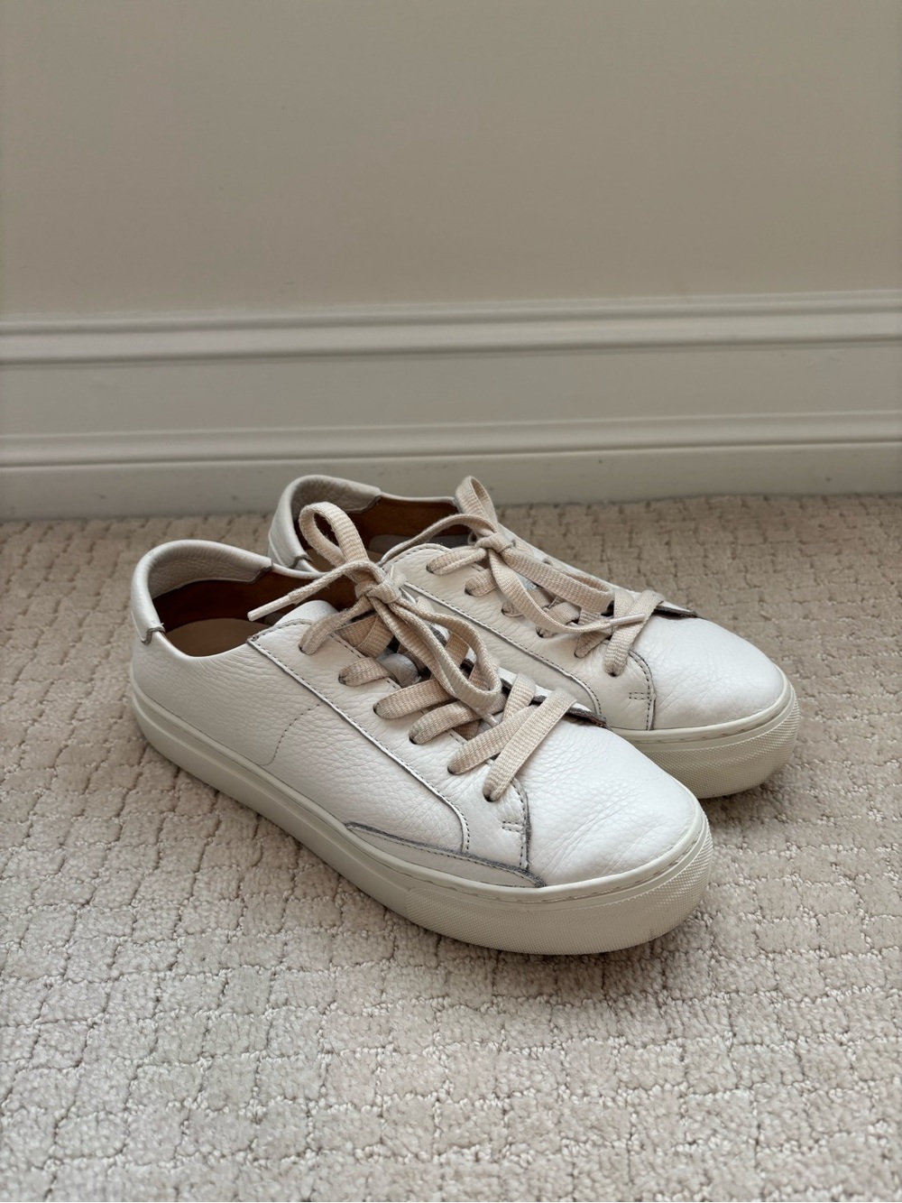 Soludos Ibiza Platform Leather Sneakers